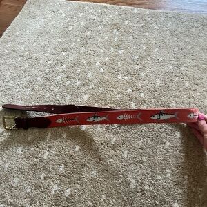 Smathers & Brandon Needlepoint Belt - Bonefish Pattern!